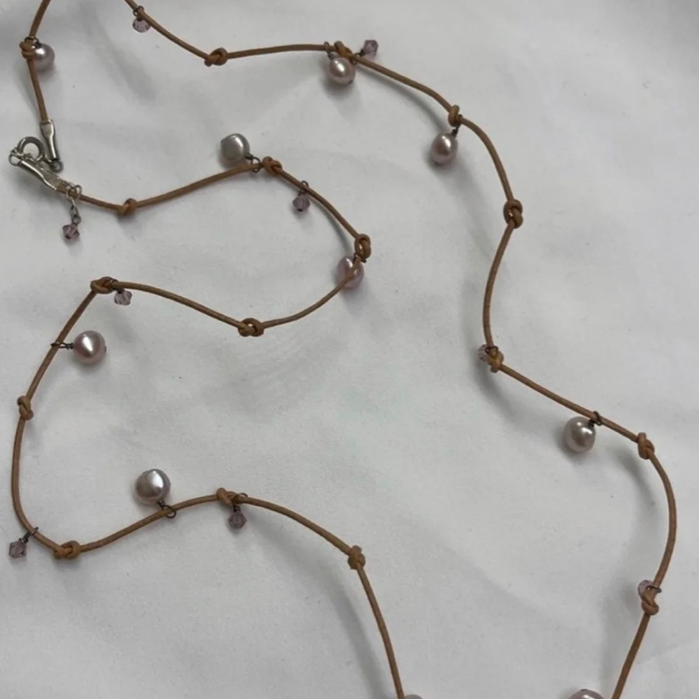 Blush Pearl & Crystal Necklace